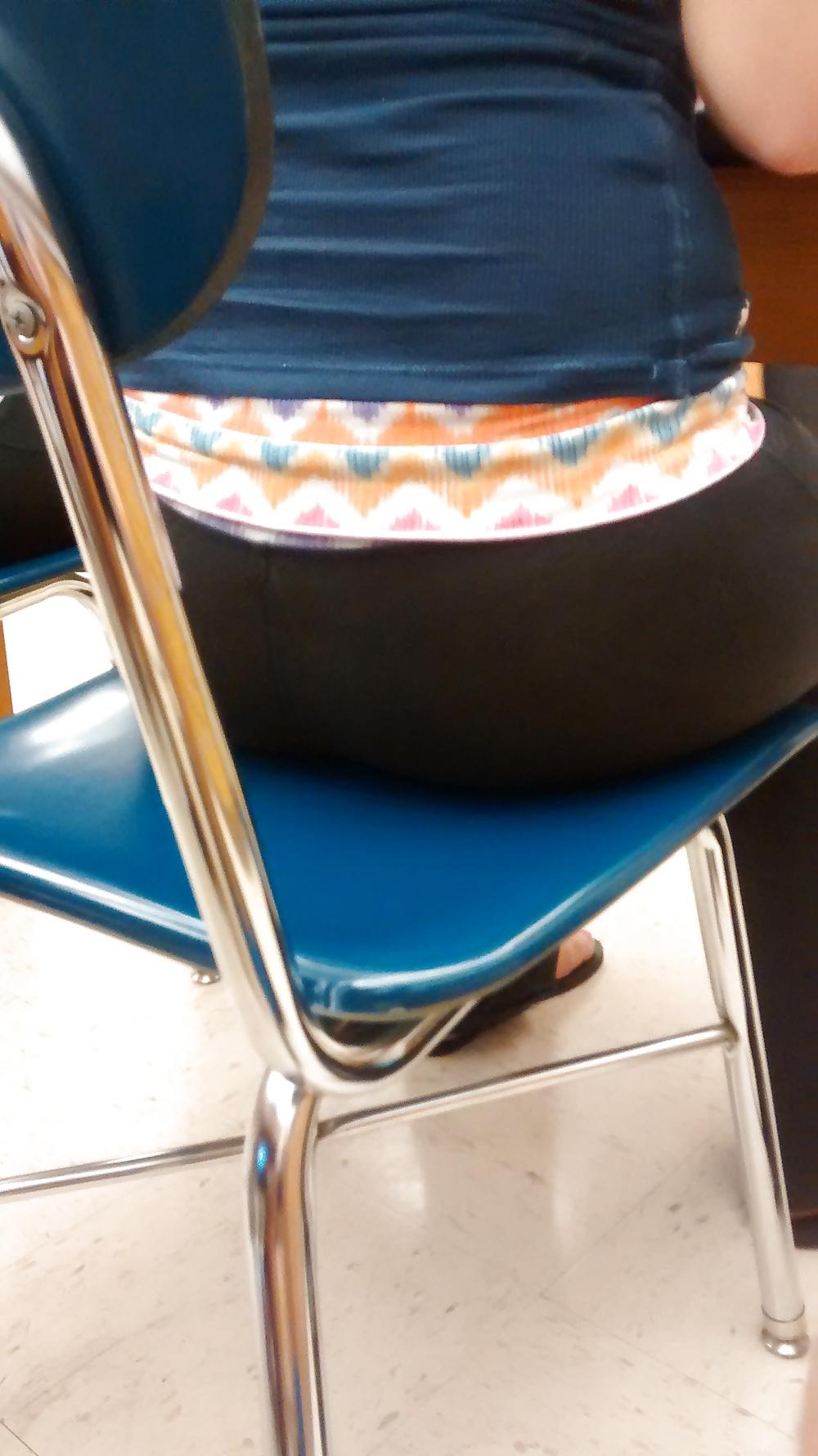 9P High school ass in class