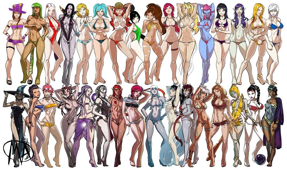 25P Ma Waifus(my favorite hentai girls)
