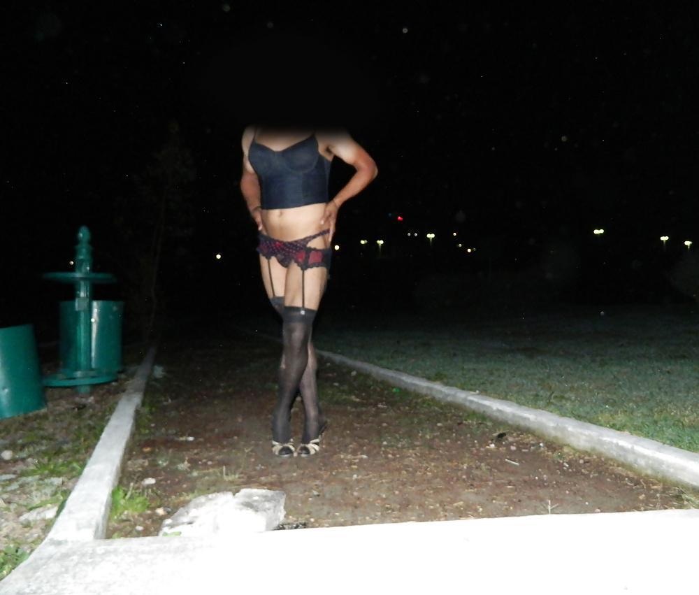 4P Exibicionismo en el parque de noche