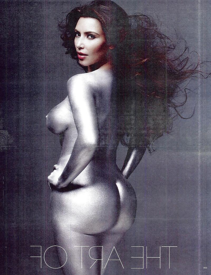 6P Kim Kardashian Silver Body Paint