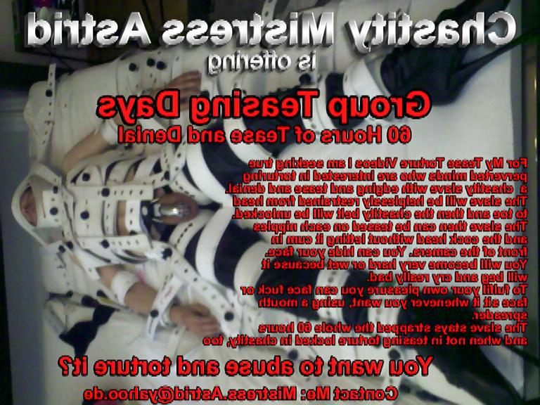 23P Chastity, Mistress Astrid's captions
