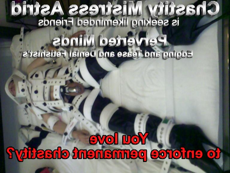 23P Chastity, Mistress Astrid's captions