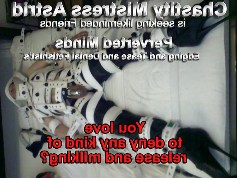 23P Chastity, Mistress Astrid's captions