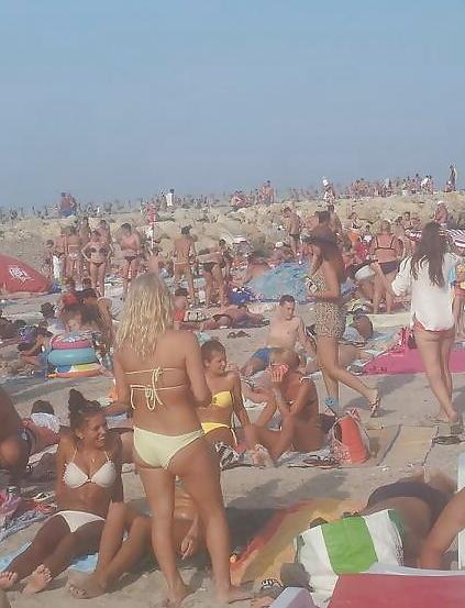 25P Spy sexy teens ass summer beach romanian