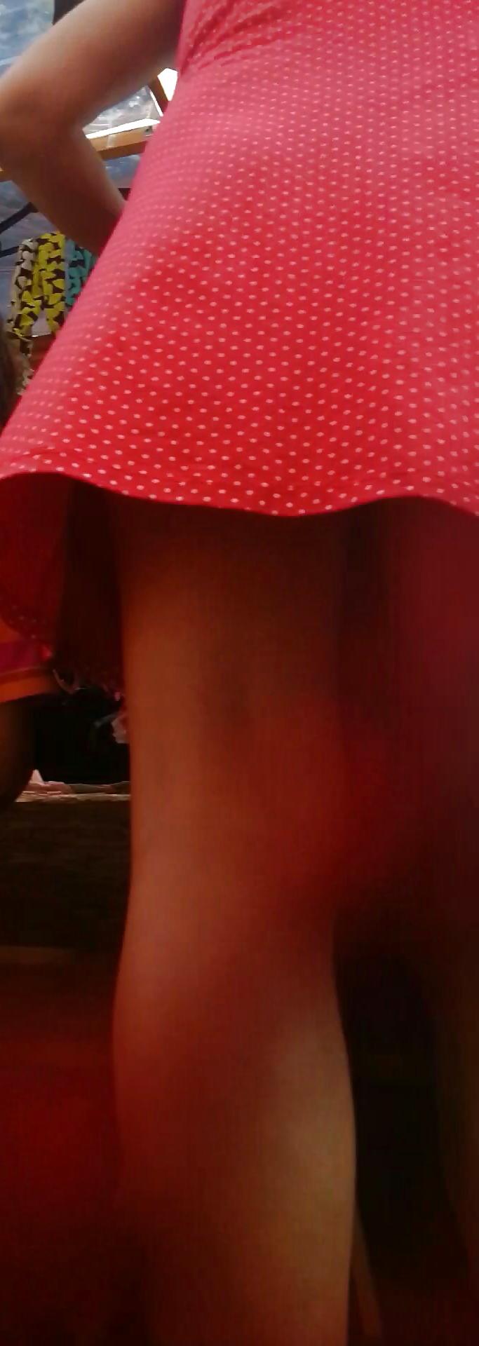 7P Spy sexy mature skirt romanian
