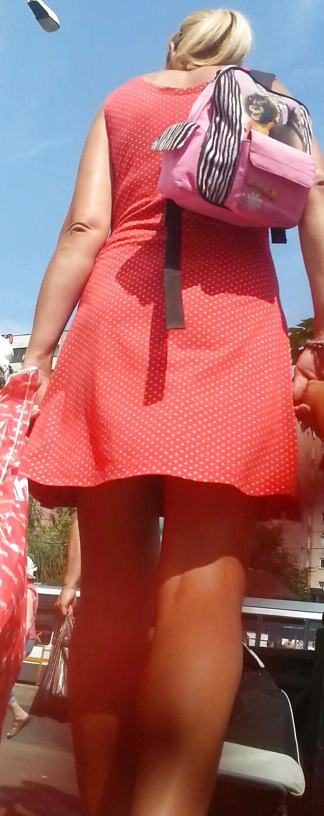 7P Spy sexy mature skirt romanian