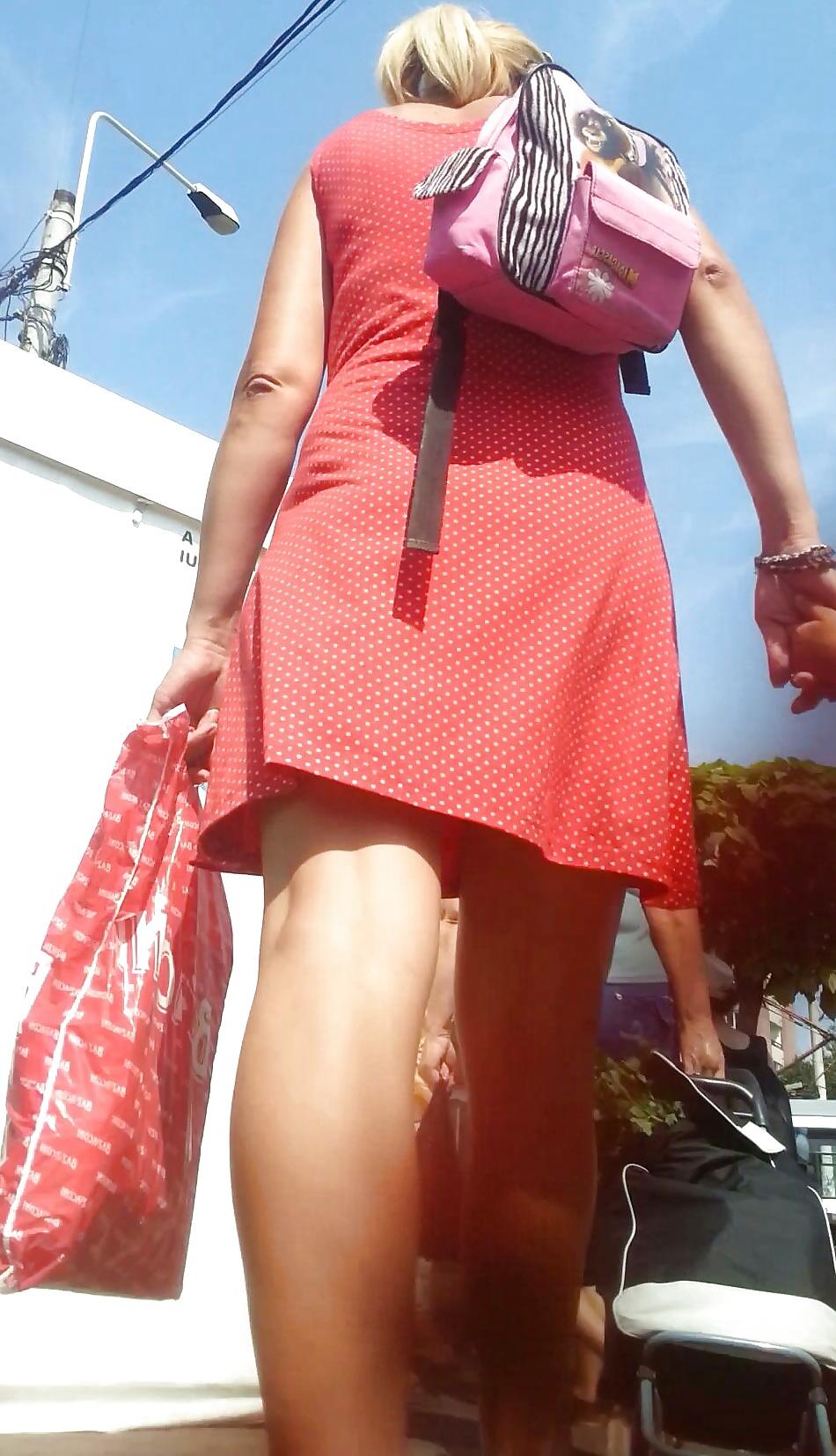 7P Spy sexy mature skirt romanian