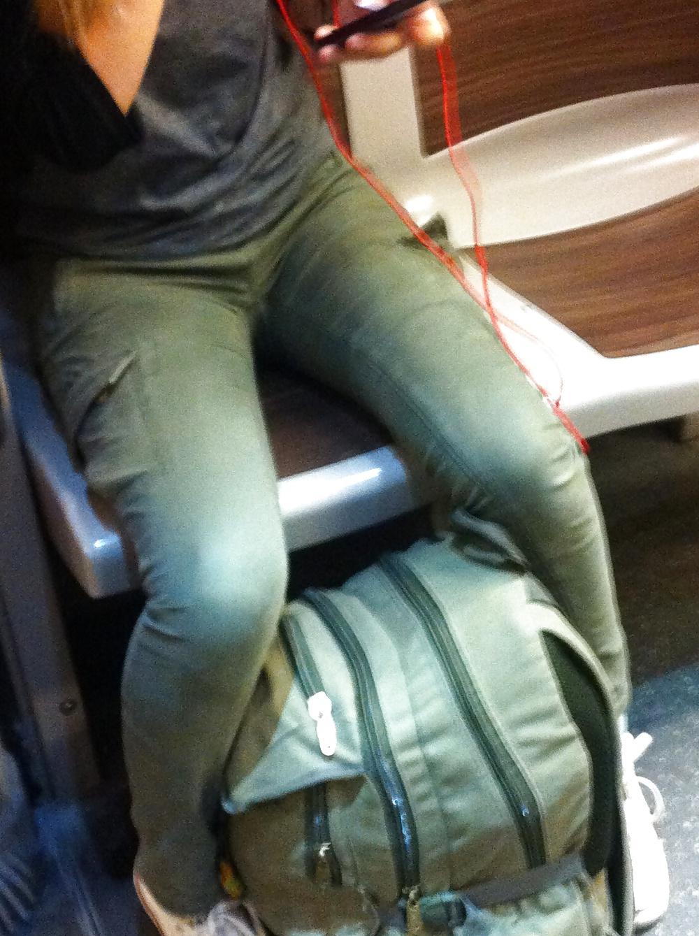 11P Hot blonde girl in the metro