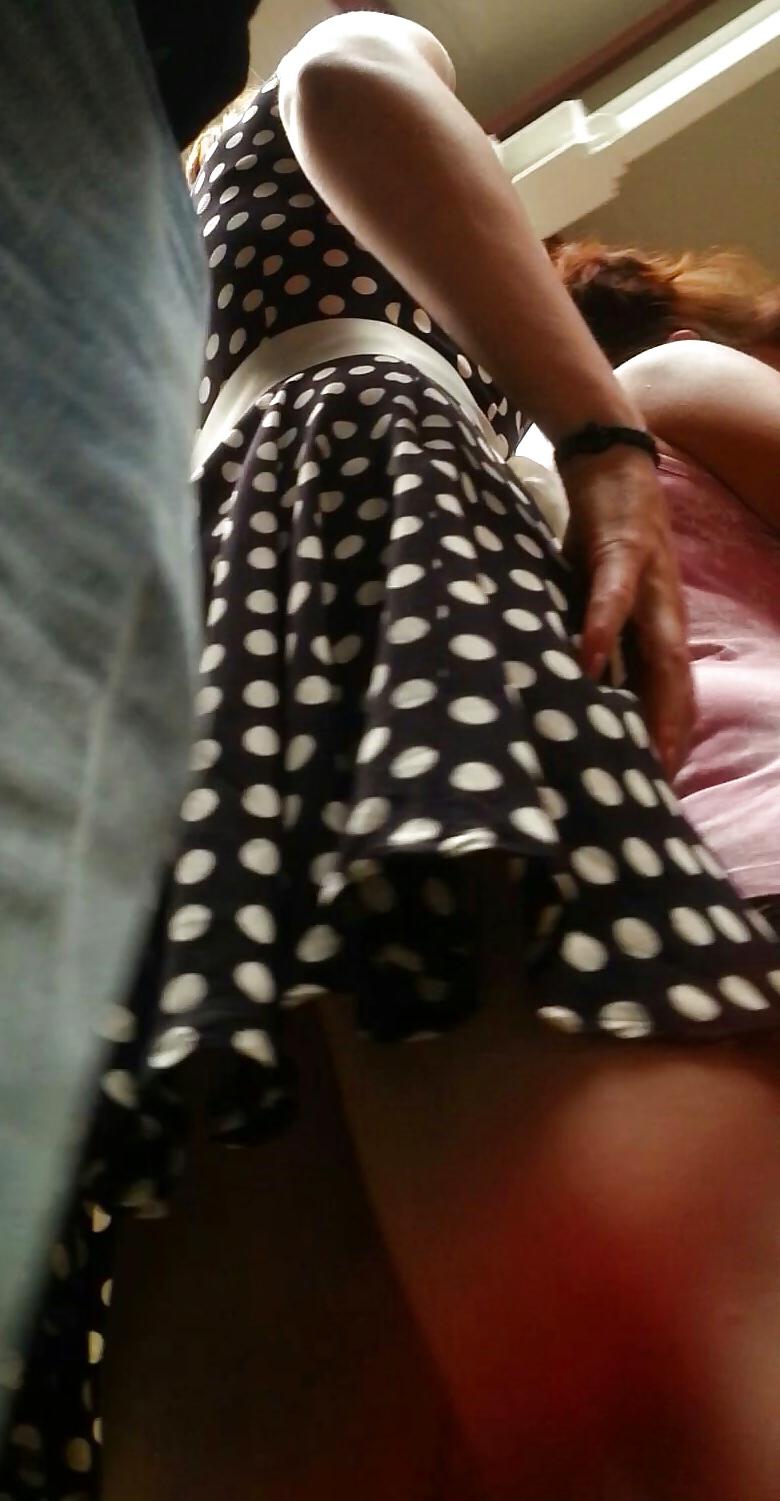 5P Spy sexy mature skirt romanian