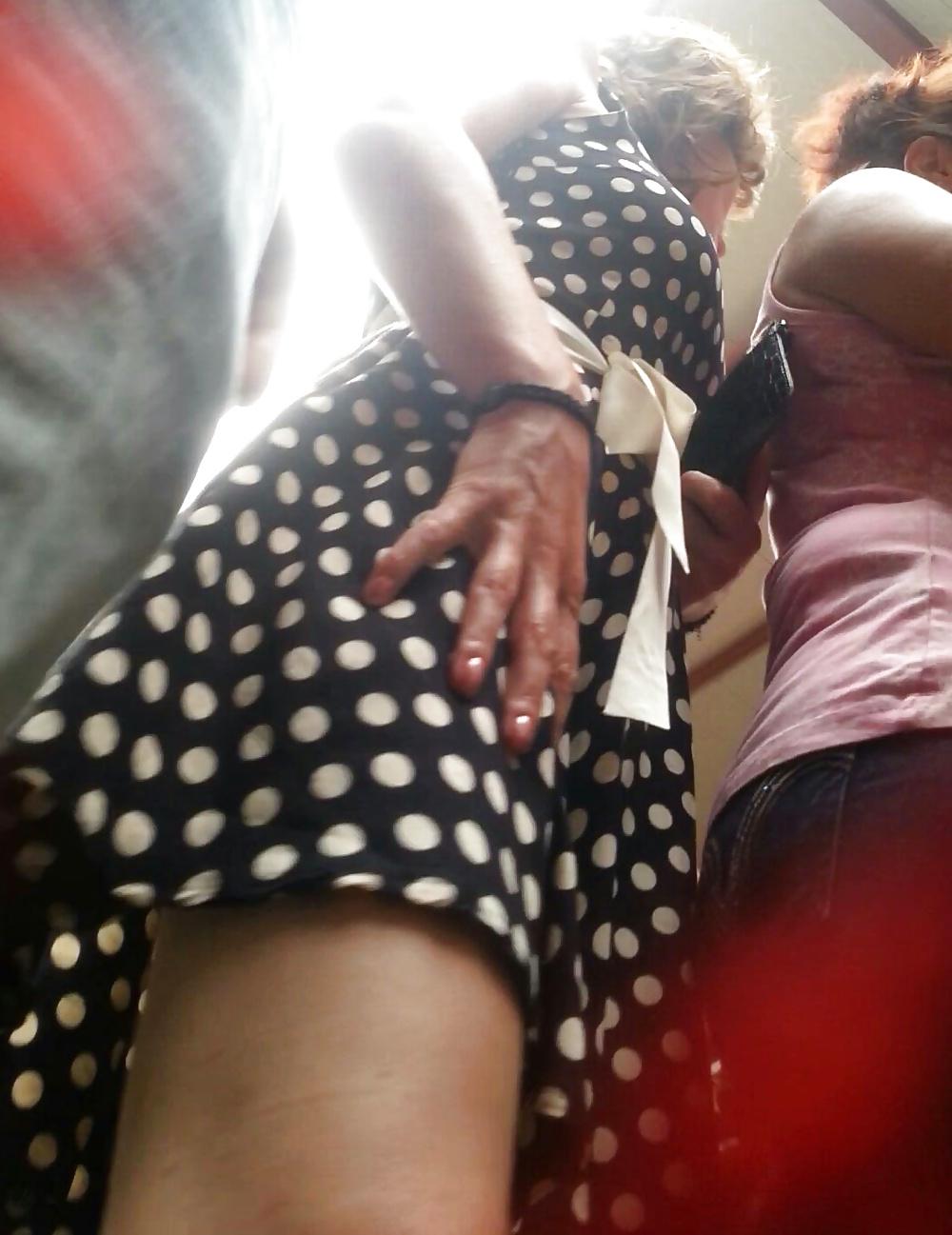 5P Spy sexy mature skirt romanian