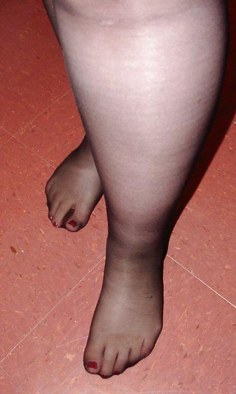 25P Feet 1 sox sneakers heel pantyhose nylongs