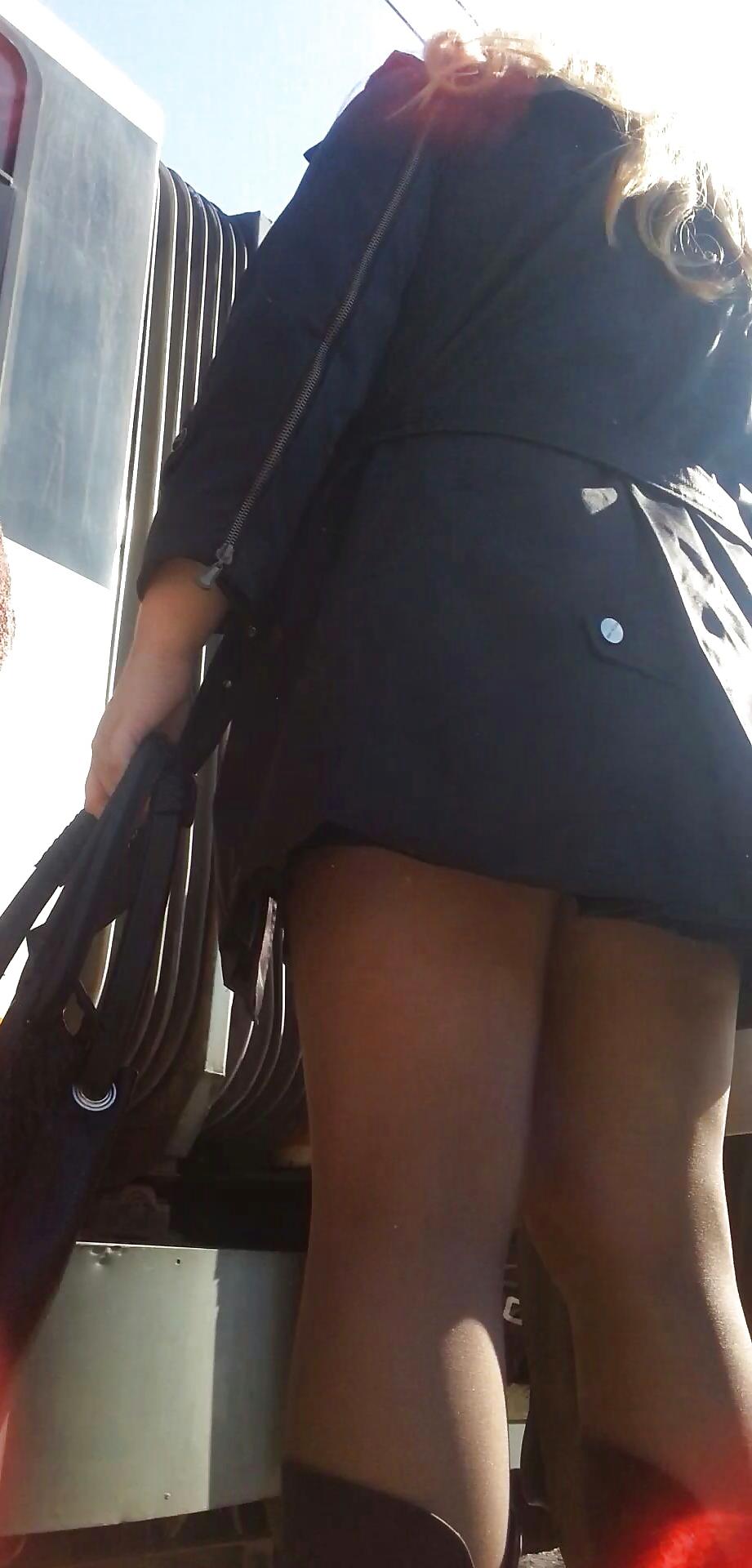 13P Spy sexy teens upskirt and nylon romanian