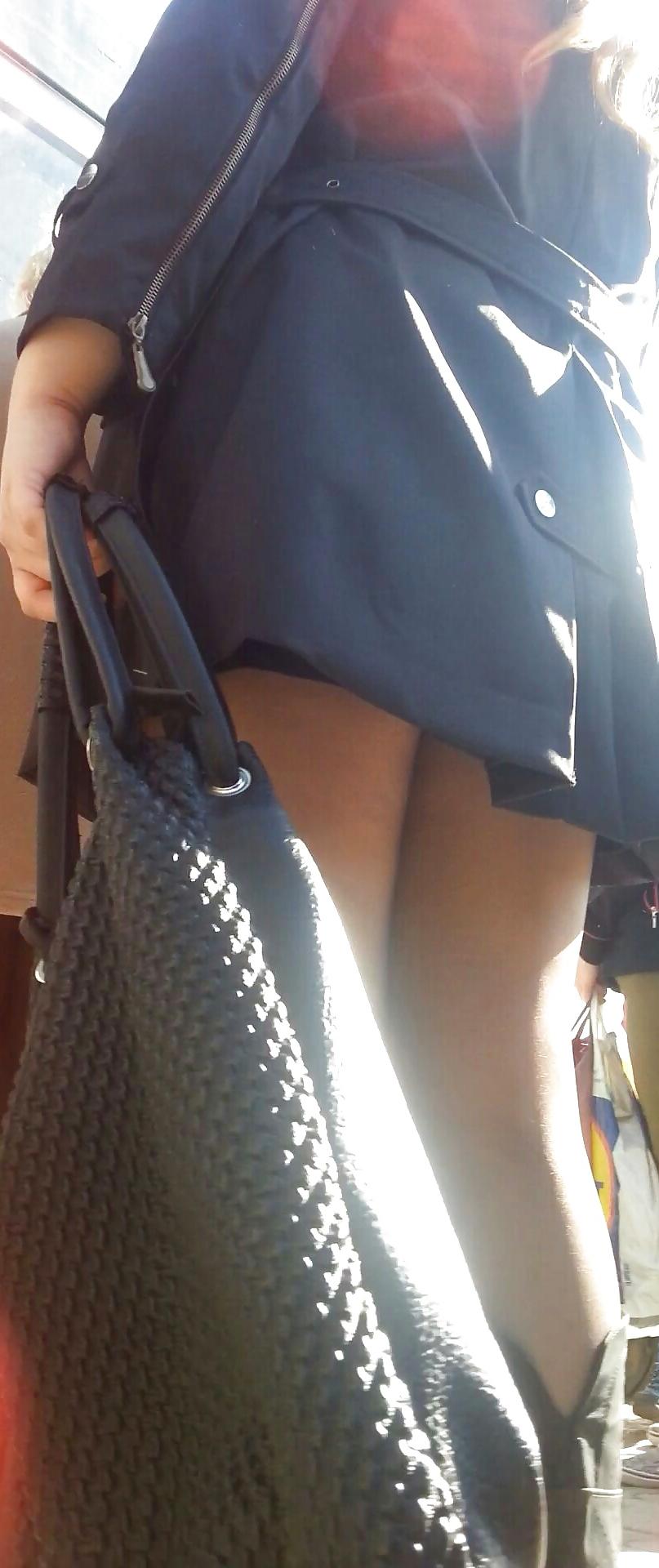 13P Spy sexy teens upskirt and nylon romanian