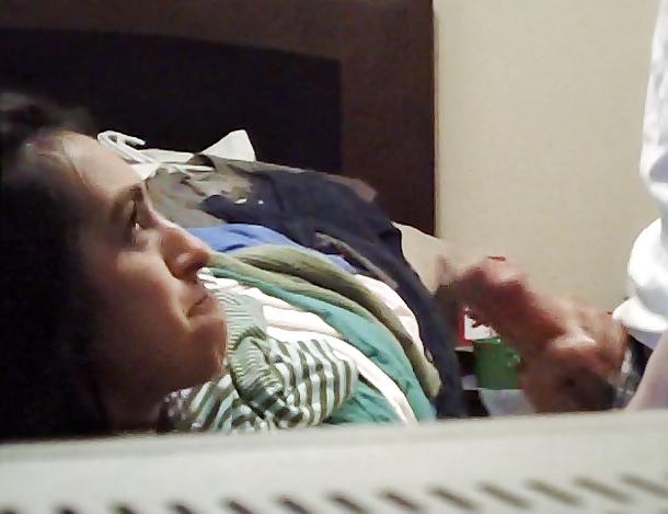 10P More roomate gf sucking my dick on hid cam