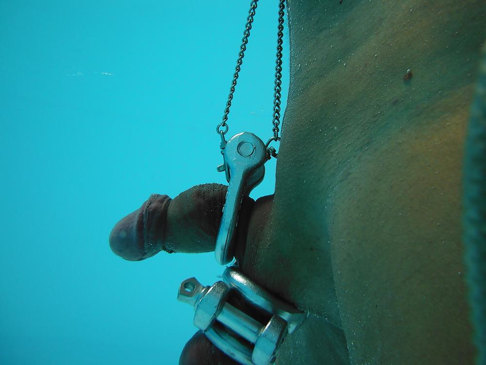 25P Cage et Ballstretcher hors et dans l eau