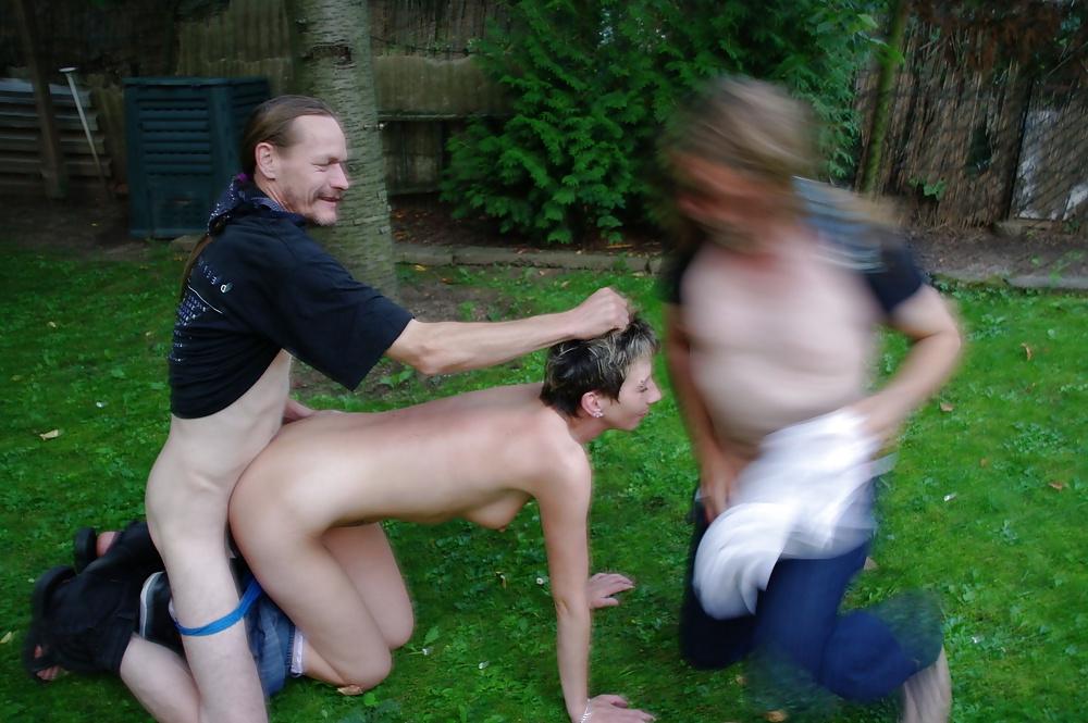 25P Wet and horny german milf  outdoor fuck