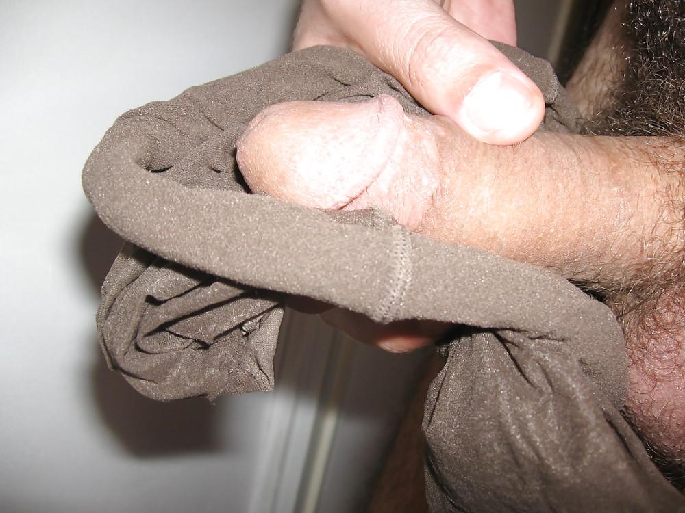 4P Fucking wife's smelly pantyhose
