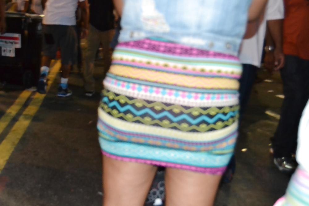 18P Random big ebony street asses(hidden cam)