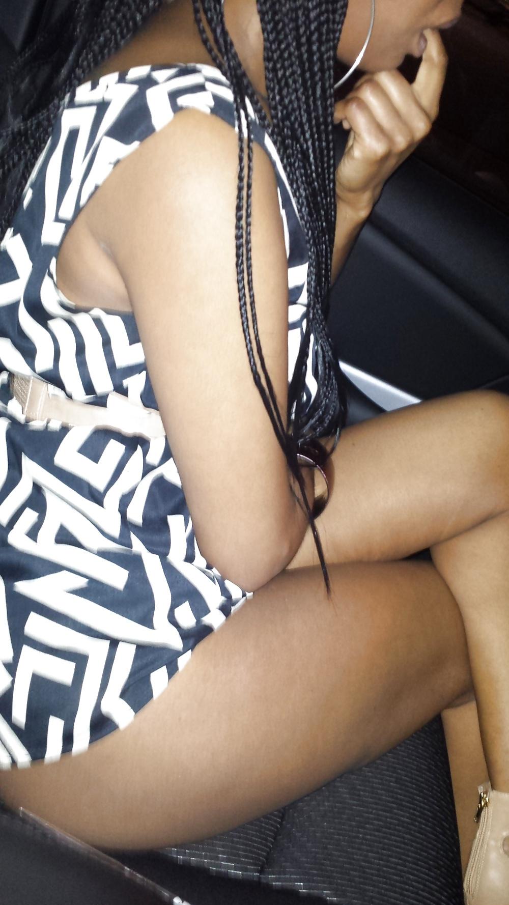 19P Wife upskirt no panties after party