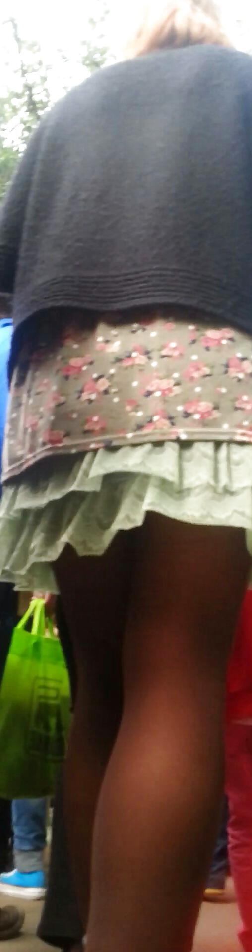9P Spy sexy teens skirt and nylon romanian