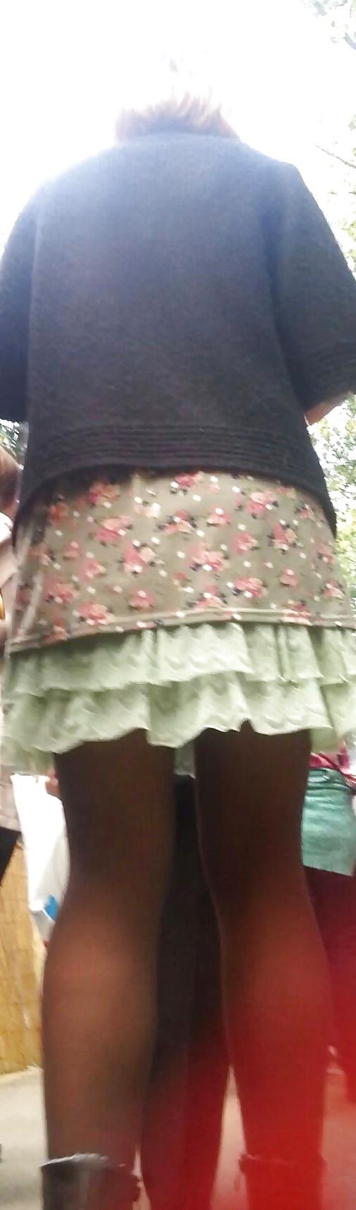 9P Spy sexy teens skirt and nylon romanian