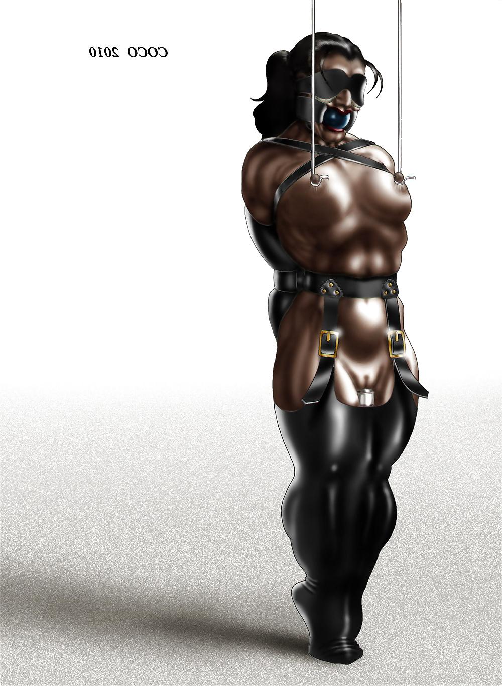 17P Female Bodybuilders in Bondage