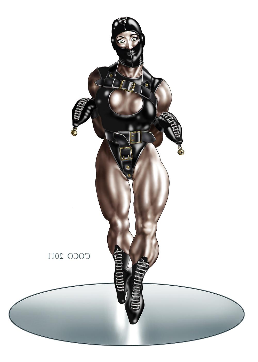 17P Female Bodybuilders in Bondage