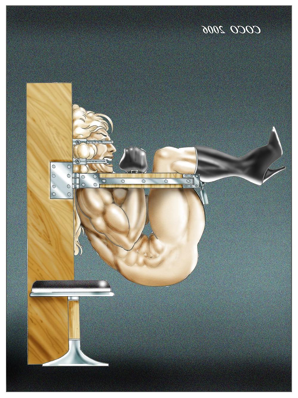 17P Female Bodybuilders in Bondage