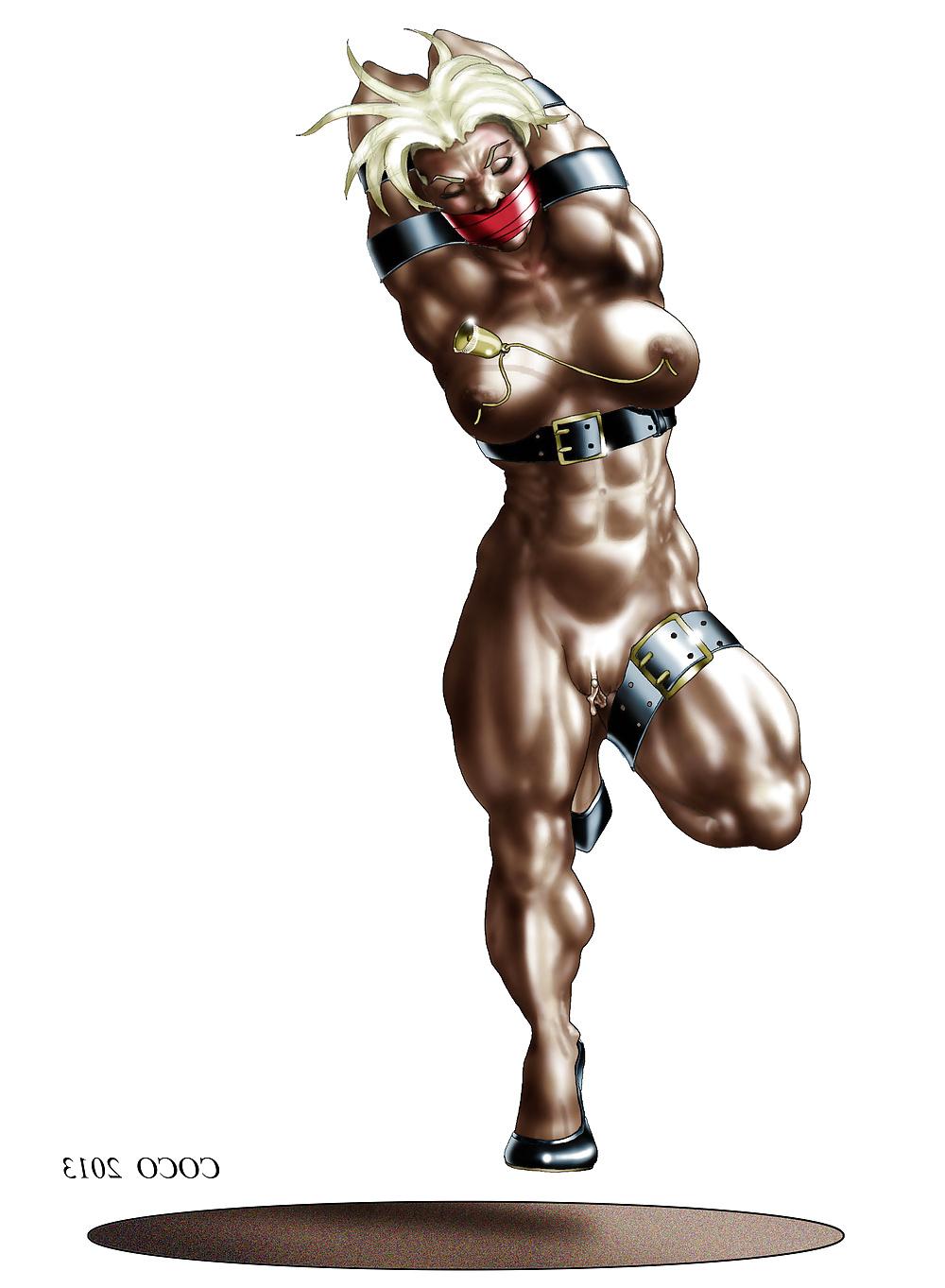 17P Female Bodybuilders in Bondage