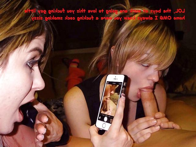 25P Homemade degrading sissy captions album 3