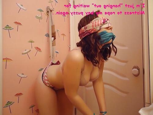 25P Homemade degrading sissy captions album 3