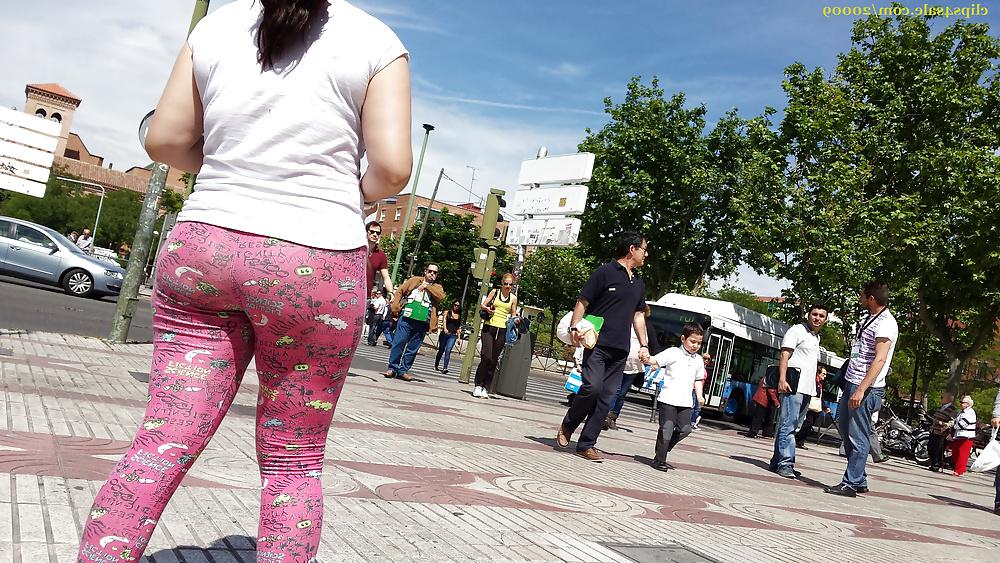 4P Spanish candid asses