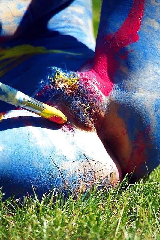 11P Erotic nude body  paint