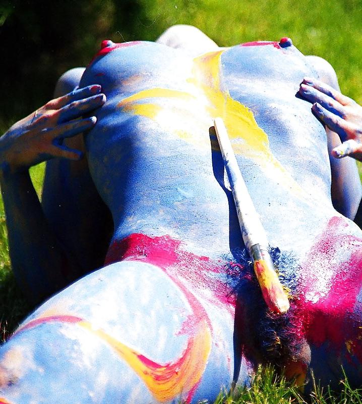 11P Erotic nude body  paint