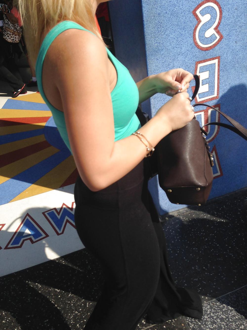 9P See thru sheer black pants amazing ass