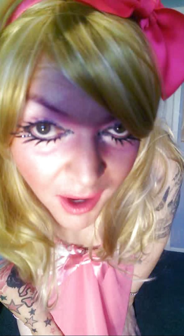25P Pink-Erotica Cross Dresser Pink Baby Doll
