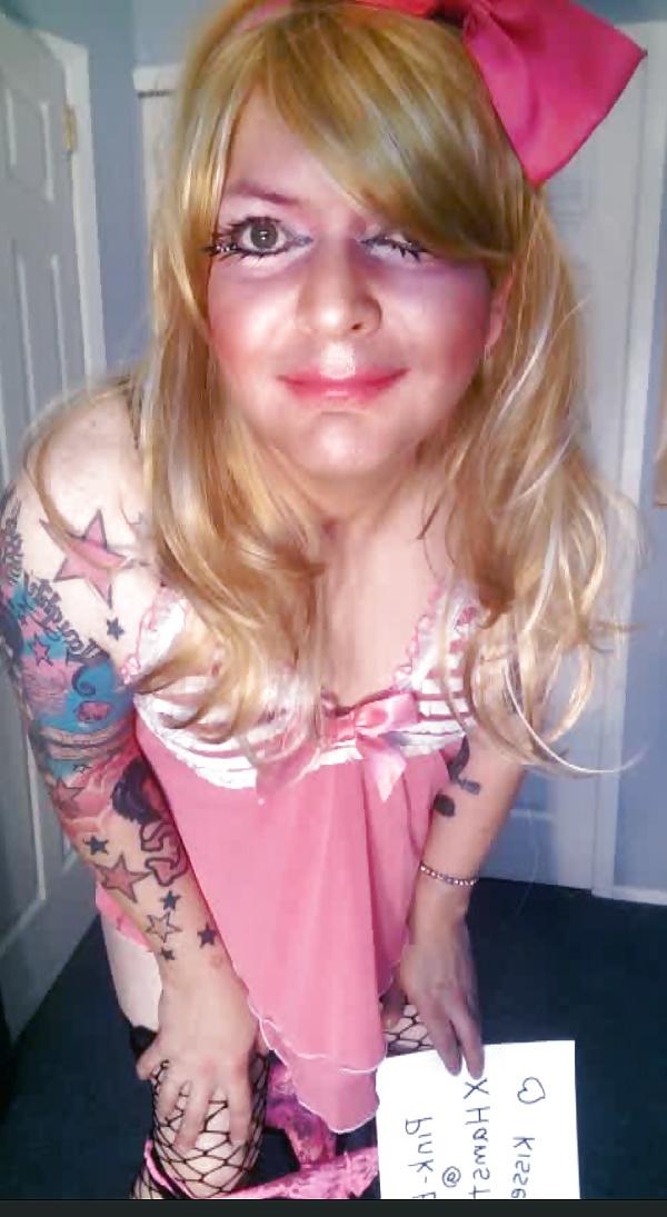 25P Pink-Erotica Cross Dresser Pink Baby Doll