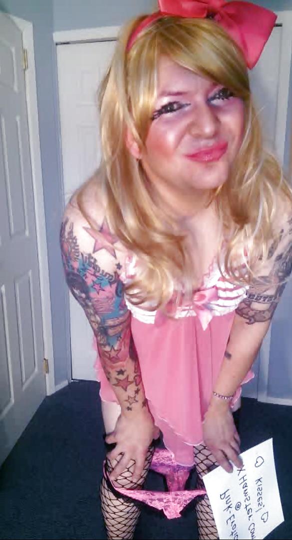 25P Pink-Erotica Cross Dresser Pink Baby Doll