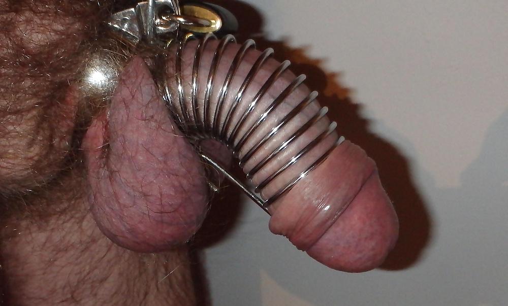 11P Hubby cock in cage
