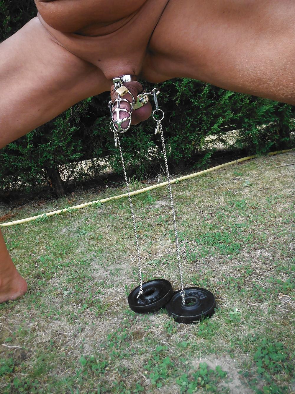 25P Cage et Ballstretcher avec poids et aspirateur piscine