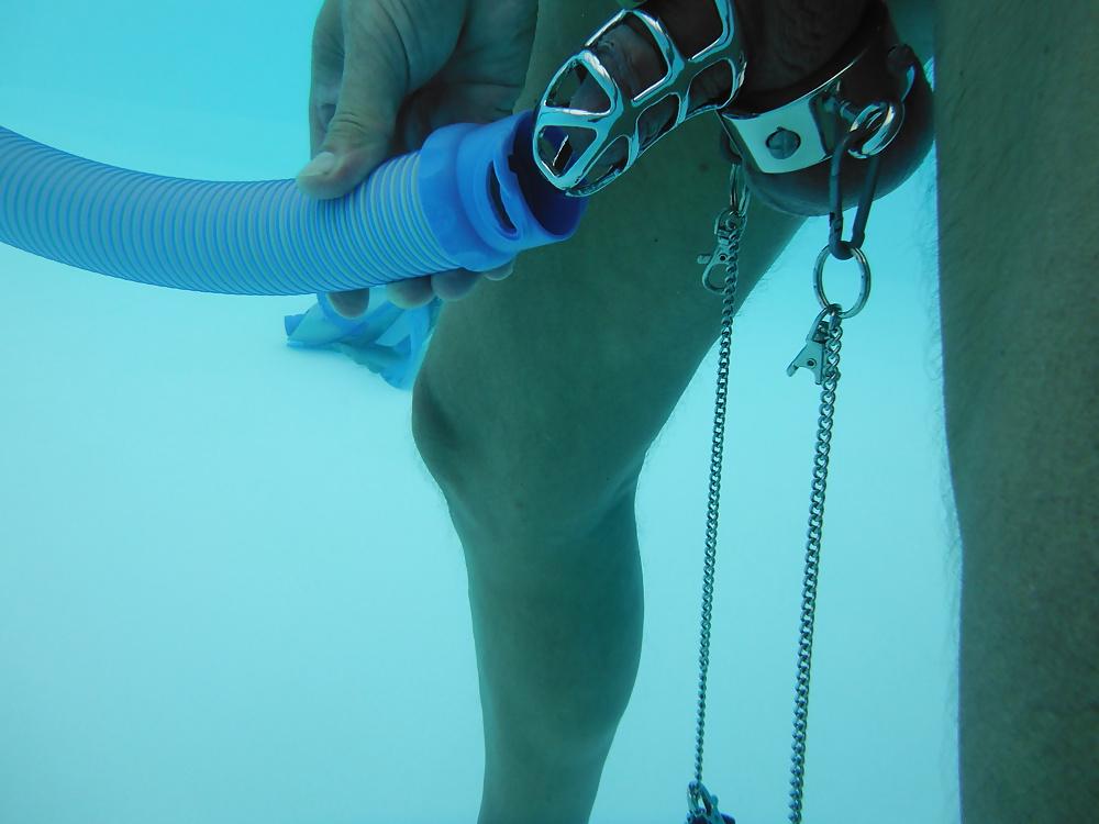 25P Cage et Ballstretcher avec poids et aspirateur piscine