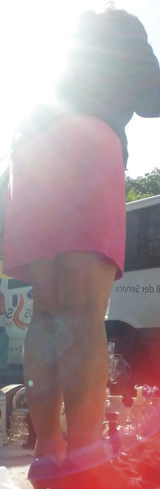6P Spy sexy mature skirt and feet romanian