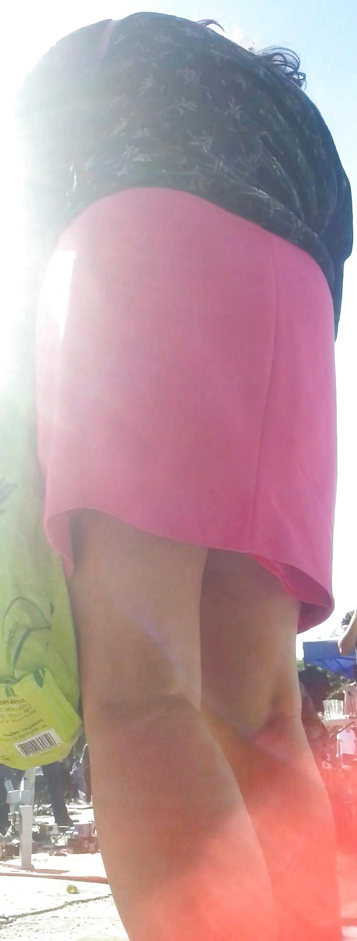 6P Spy sexy mature skirt and feet romanian