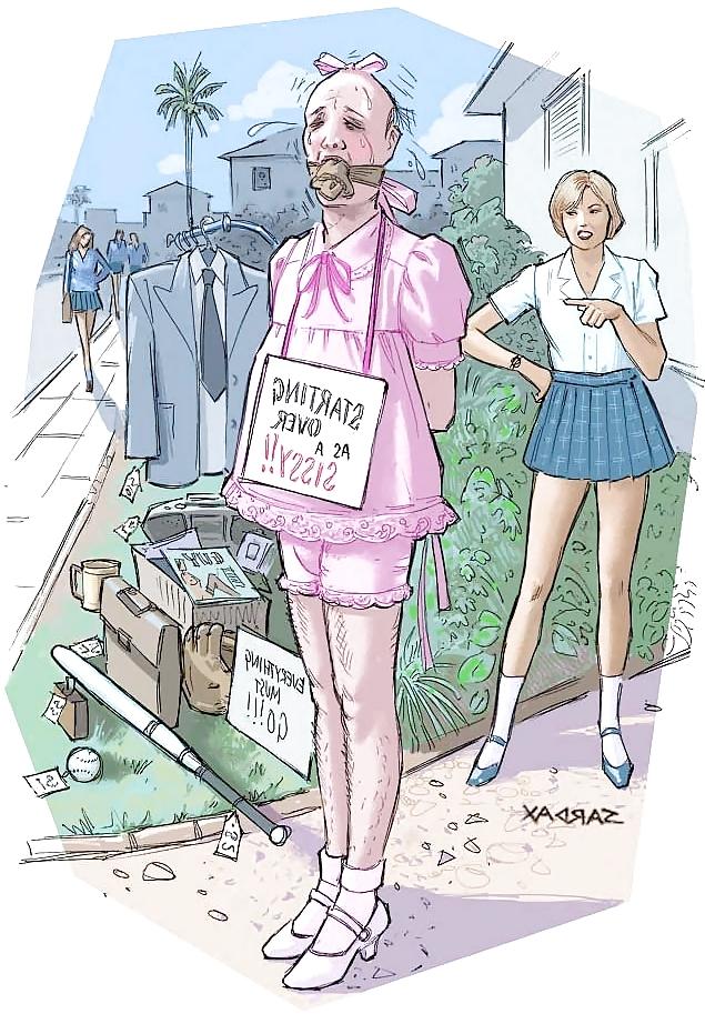 25P Feminization and sissy toons II, realy girly!!