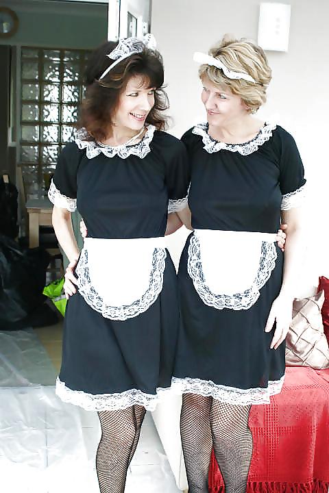 15P Sara and friend-maid for fun.