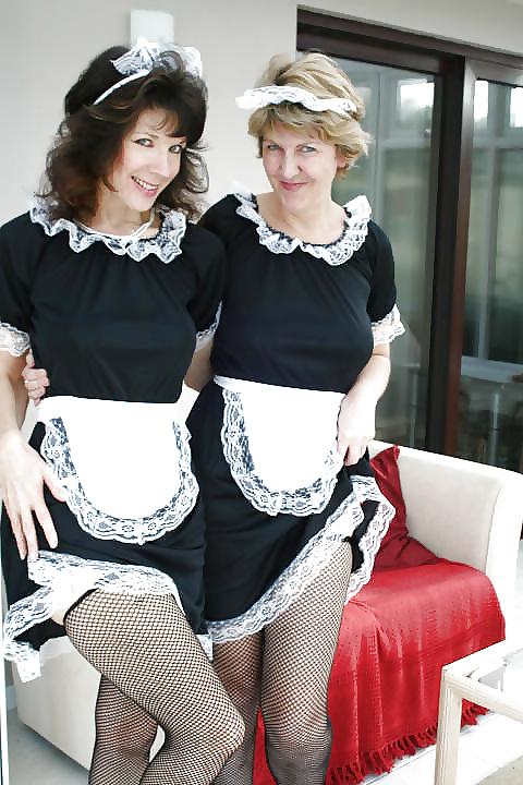 15P Sara and friend-maid for fun.