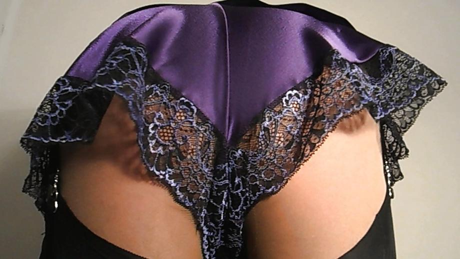 25P Purple Satin In My Bedroom