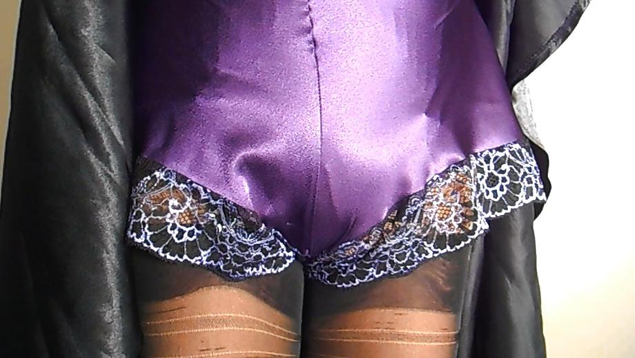 25P Purple Satin In My Bedroom