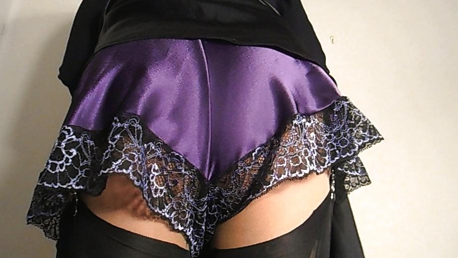 25P Purple Satin In My Bedroom