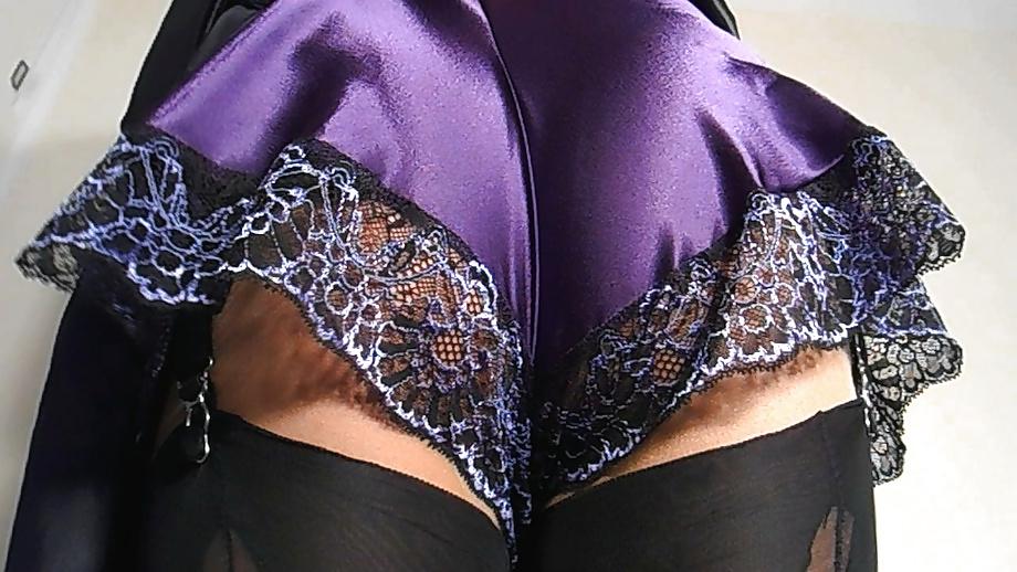 25P Purple Satin In My Bedroom